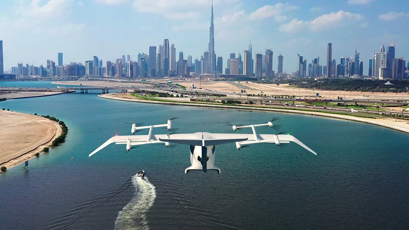 eVTOL Integrity de Crisalion Mobility en vuelo. Foto: Crisalion Mobility